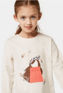 تيشيرت بأكمام طويلة للبنات