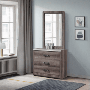 طاولة تزيين صغيرة بثلاثة أدراج