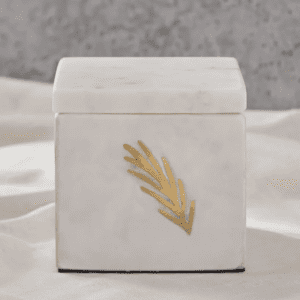 علبة مناديل رخامية من بيانكا