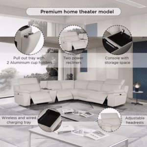 كنب زاوية هوم بوكس يمين يسار 5 مقاعد