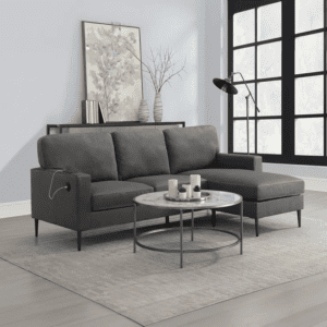 كنبة قماش ركنية قابلة للعكس