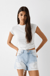 شورت دنيم ممزق 