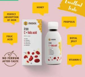 ميديكس الحديد فيتامين ج