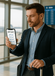 تعديل الحجز تطبيق المطار