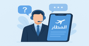 خدمة عملاء تطبيق المطار
