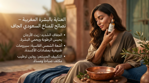 العناية بالبشرة المغربية – نصائح للمناخ السعودي الجاف