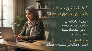 كيف تنشئين حساب وتبدأين التسوق بسهولة؟