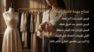 نصائح مهمة لاختيار المقاس