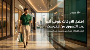 افضل الاوقات لتوفير أكبر عند التسوق من لاكوست