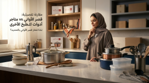 مقارنة بين قصر الأواني مقابل متاجر أدوات المطبخ الأخرى