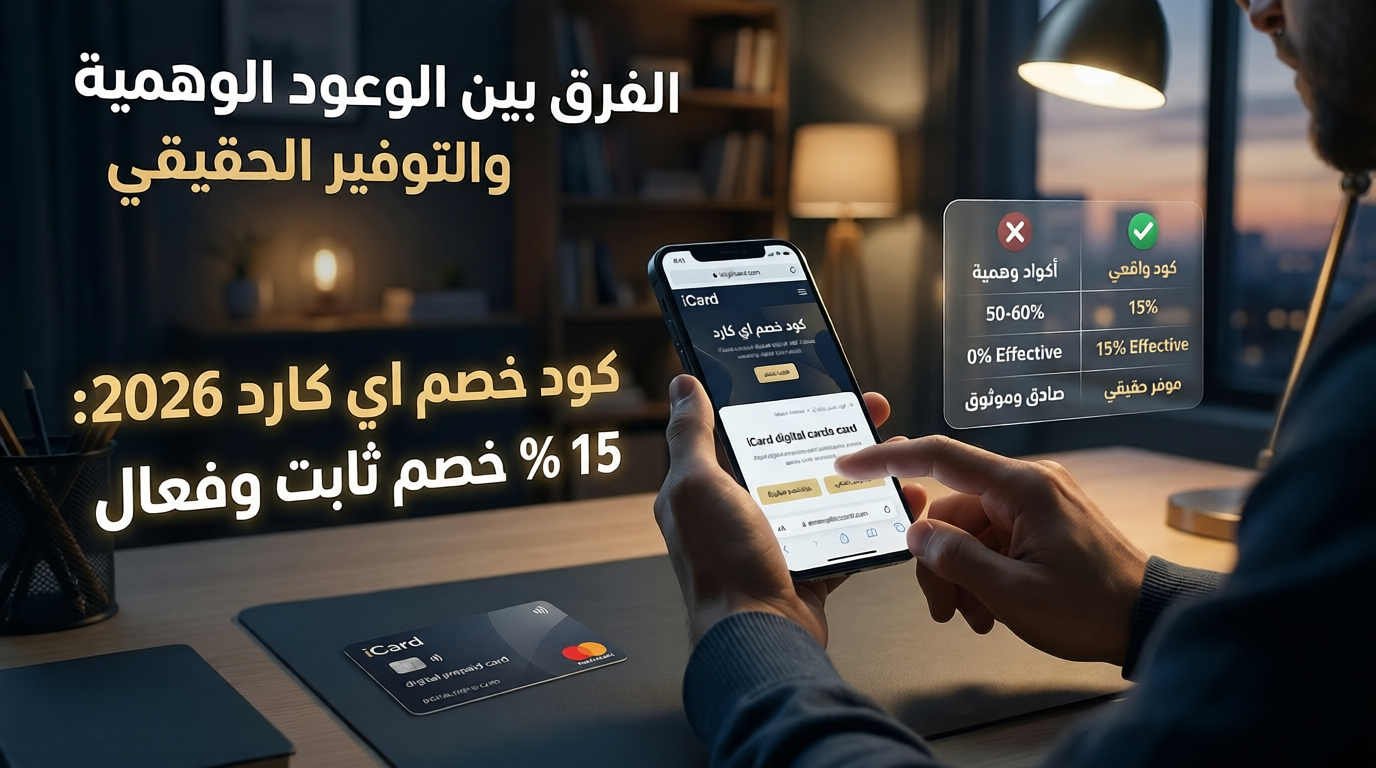 كود خصم اي كارد 2026