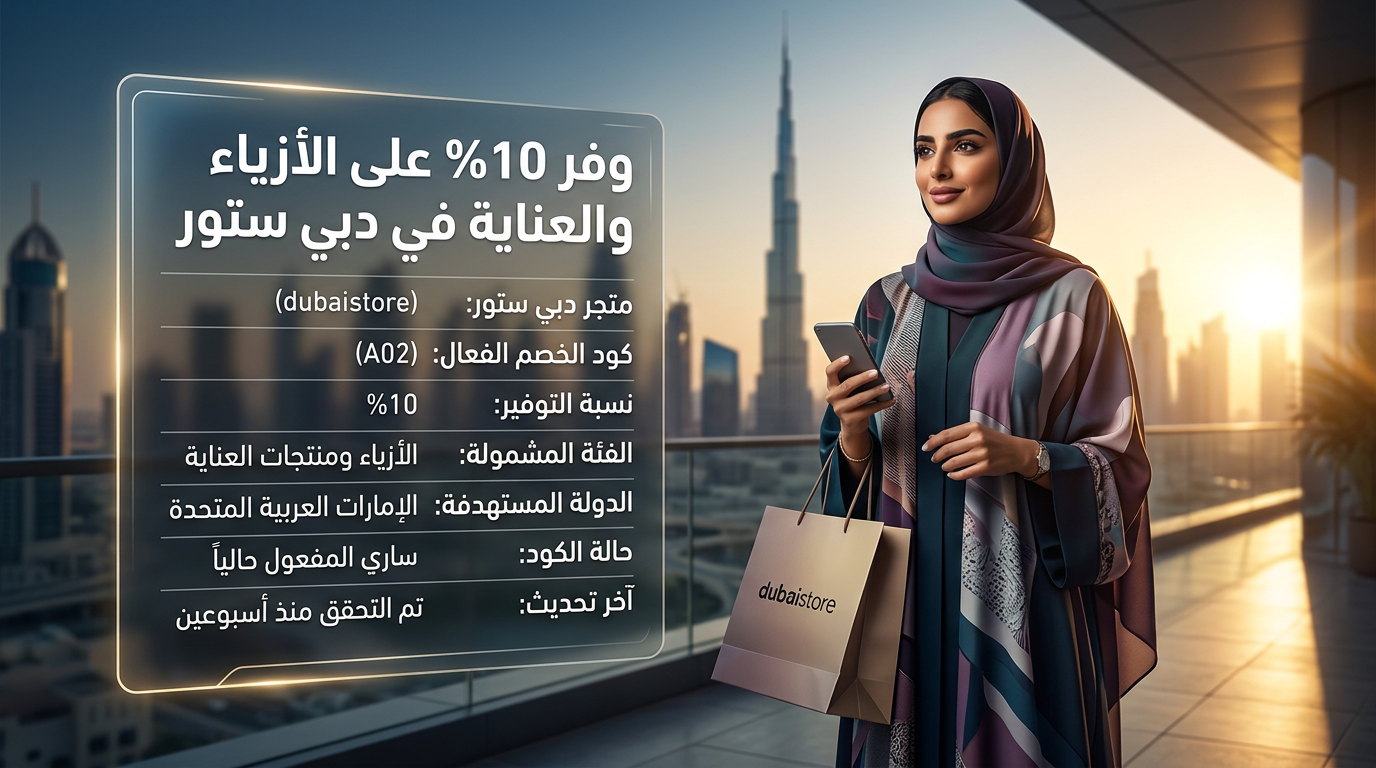كود خصم دبي ستور السريع
