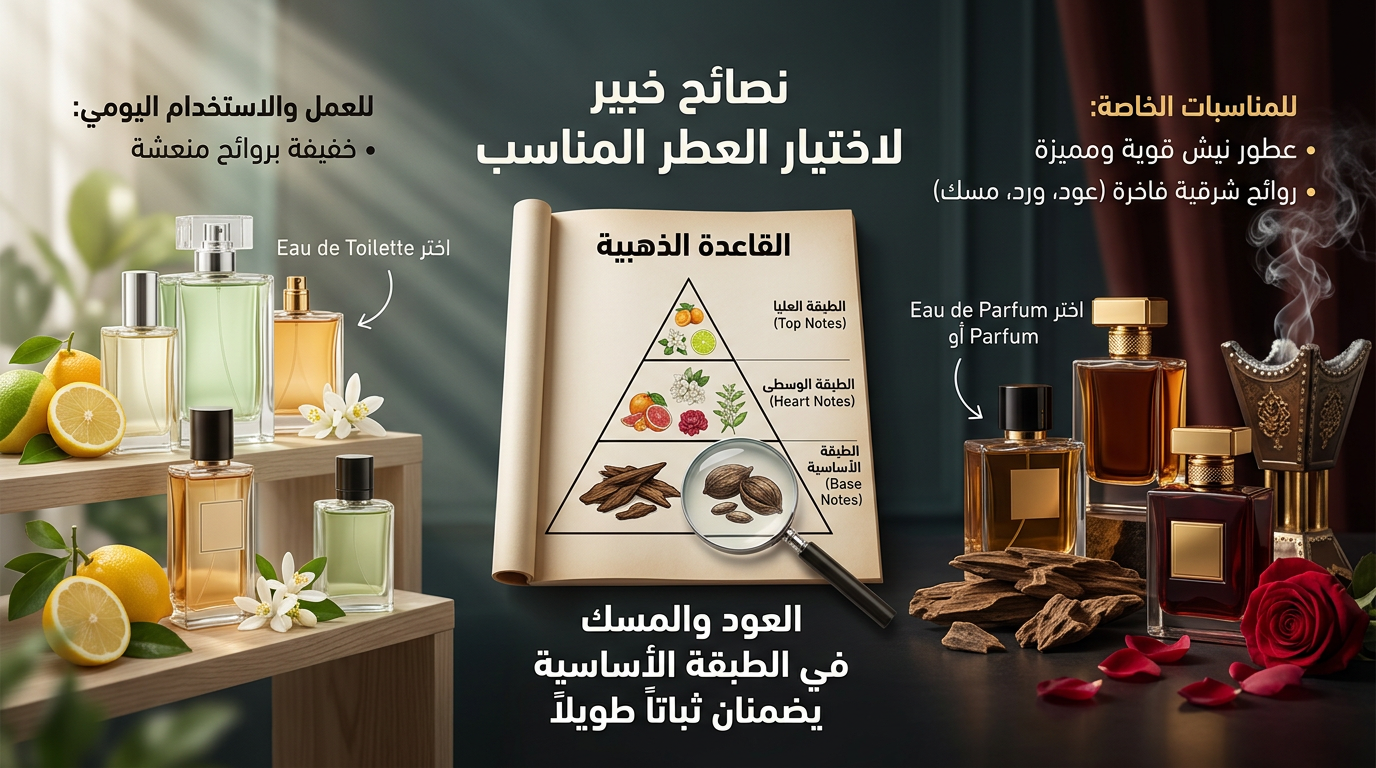 نصائح خبير لاختيار العطر المناسب