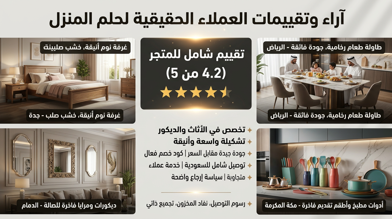 آراء وتقييمات العملاء الحقيقية لحلم المنزل