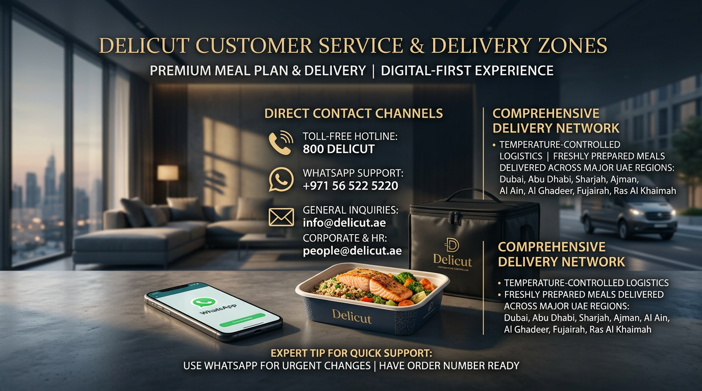 Delicut Customer Service & Delivery Zones
