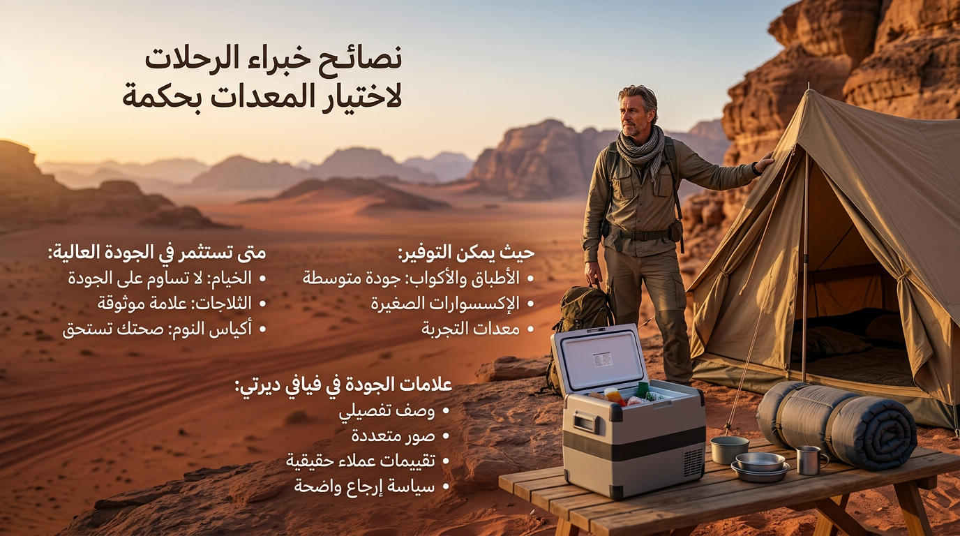 نصائح خبراء الرحلات لاختيار المعدات بحكمة
