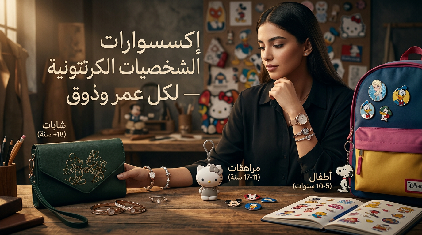 إكسسوارات الشخصيات الكرتونية