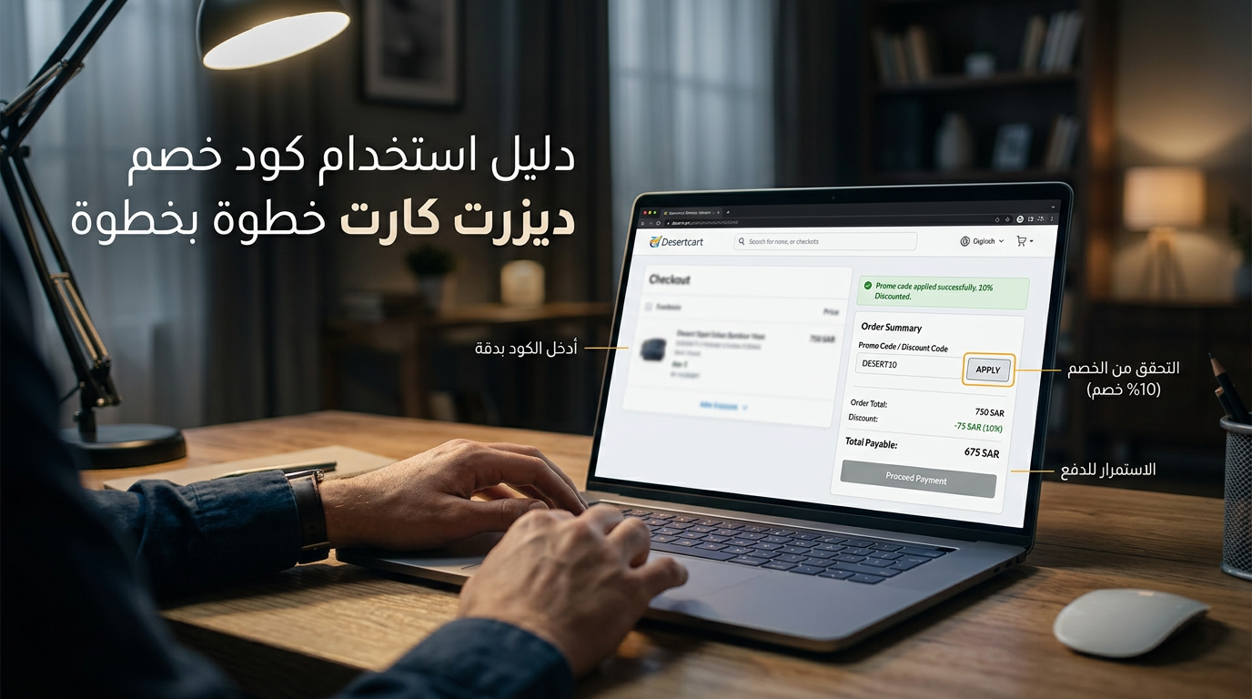 دليل استخدام كود خصم ديزرت كارت خطوة بخطوة