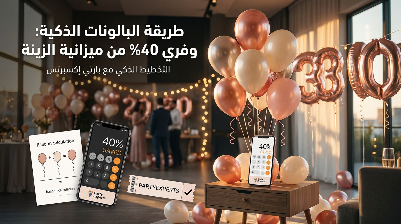 طريقة البالونات الذكية: وفري 40% من ميزانية الزينة