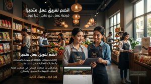 فرصة العمل مع متجر زمرا فود
