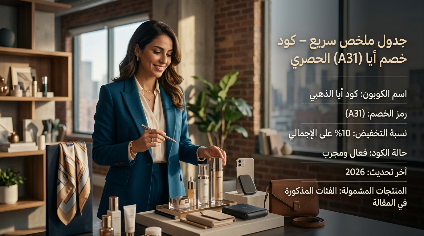 كود خصم أيا (A31)