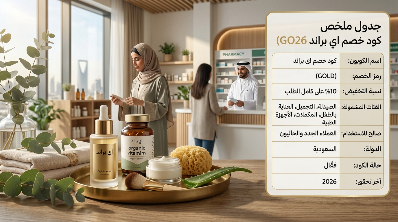 كود خصم اي براند 2026