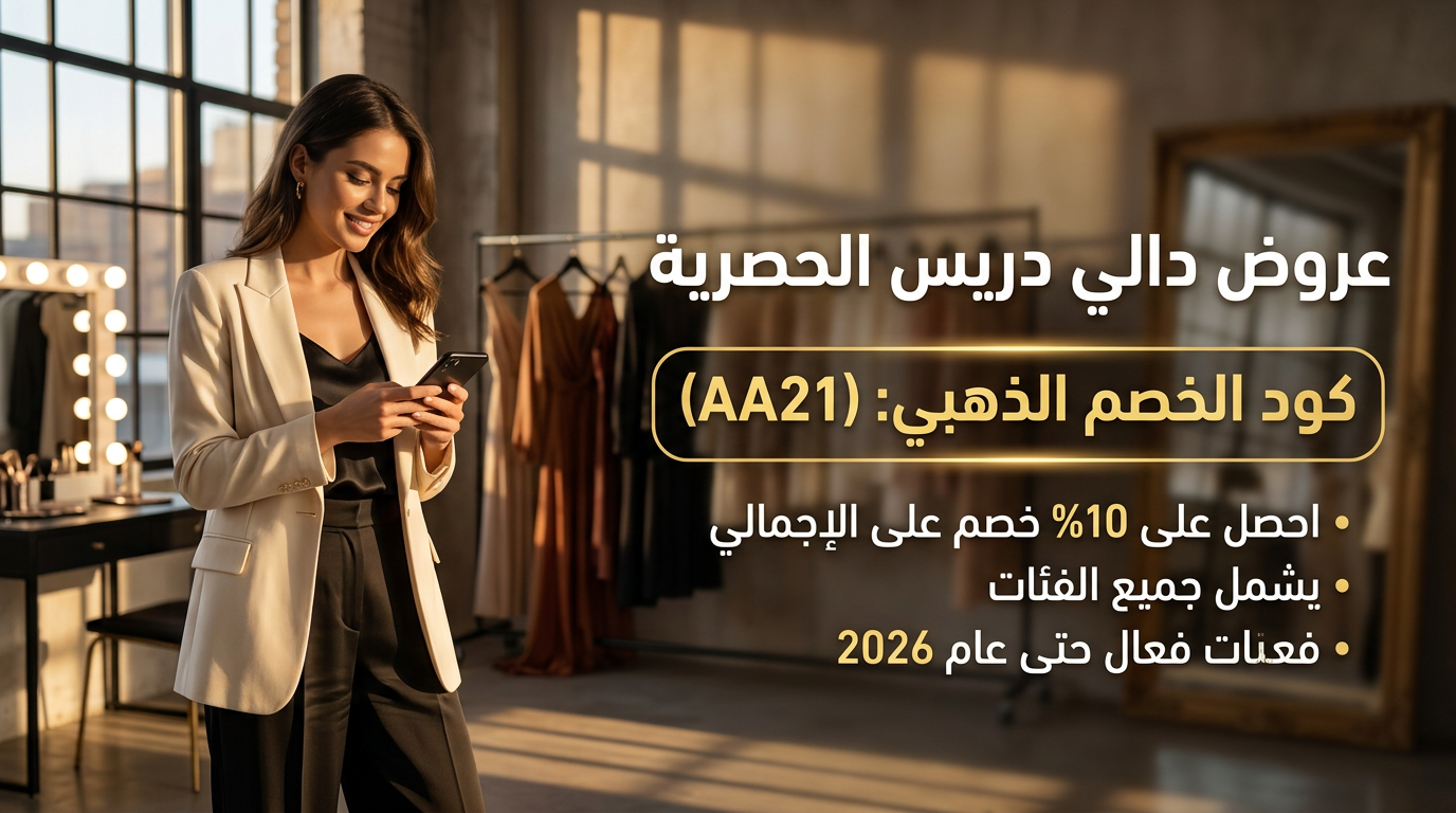 كود خصم دالي دريس (AA21)