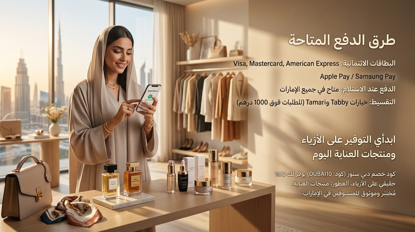 طرق الدفع المتاحة