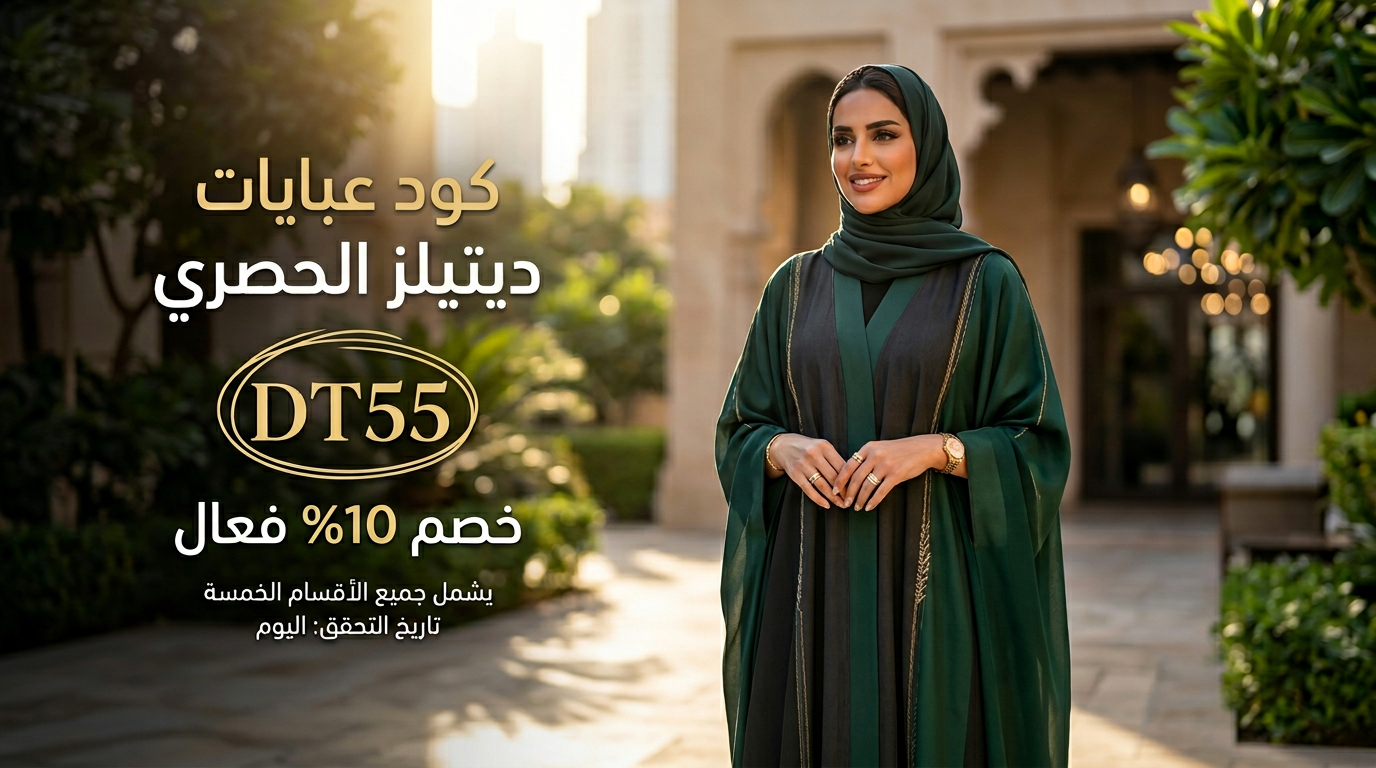 كود خصم عبايات ديتيلز (DT55)