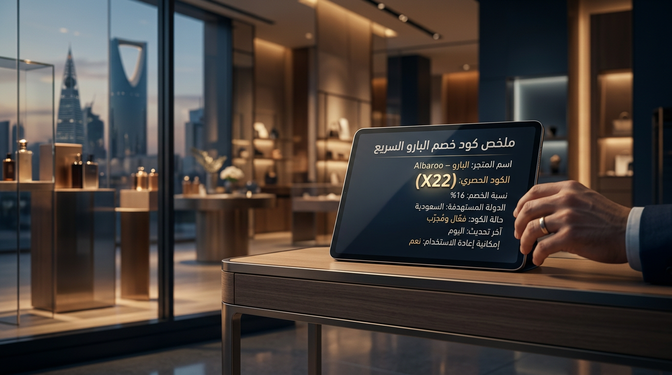 كود خصم البارو (X22)