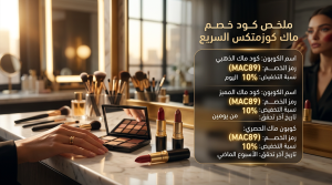 جدول ملخص كود خصم ماك كوزمتكس