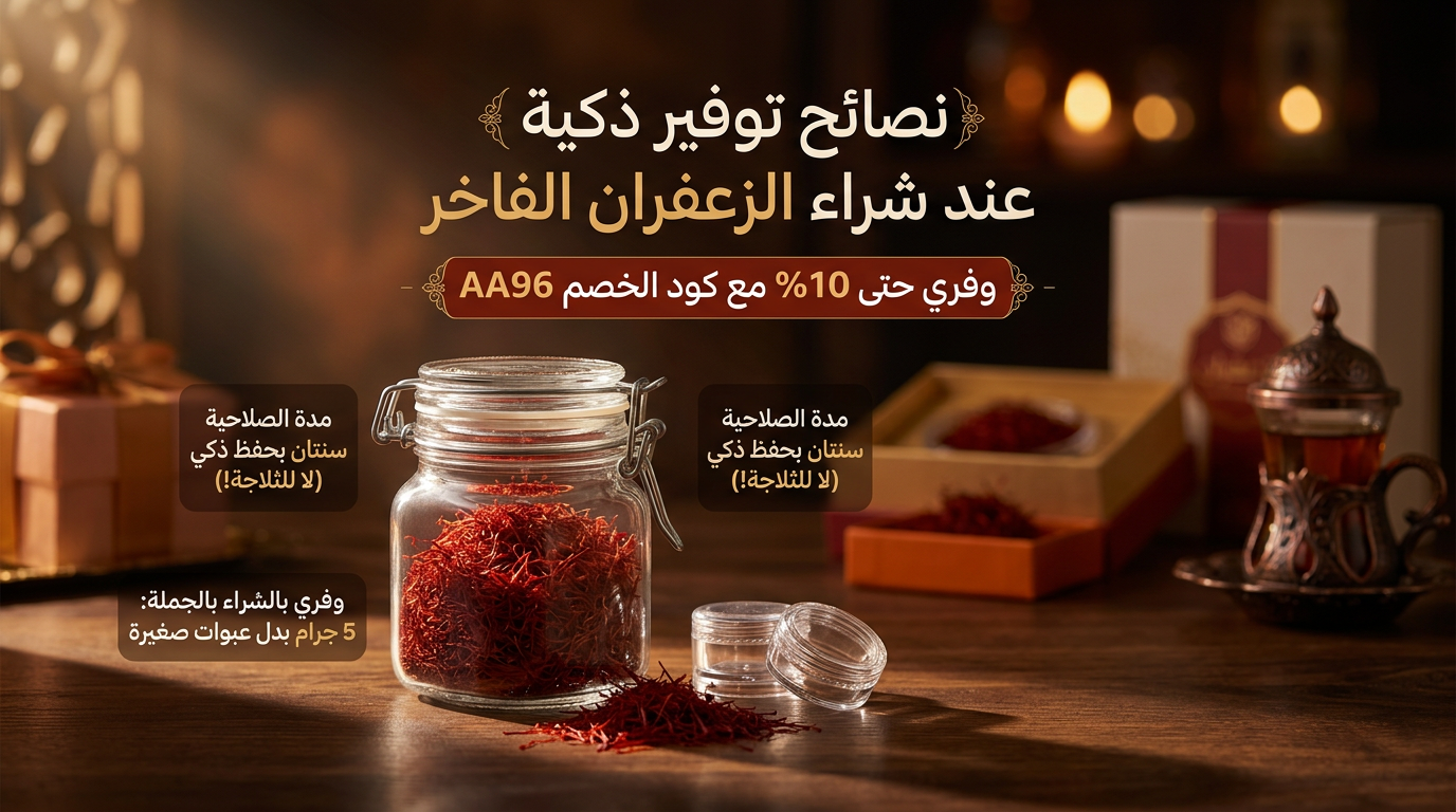 نصائح توفير ذكية عند شراء الزعفران الفاخر