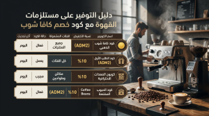 كود خصم كافا شوب