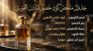 كود خصم شادن الفوري