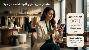 أقوى أكواد الخصم من جيلا