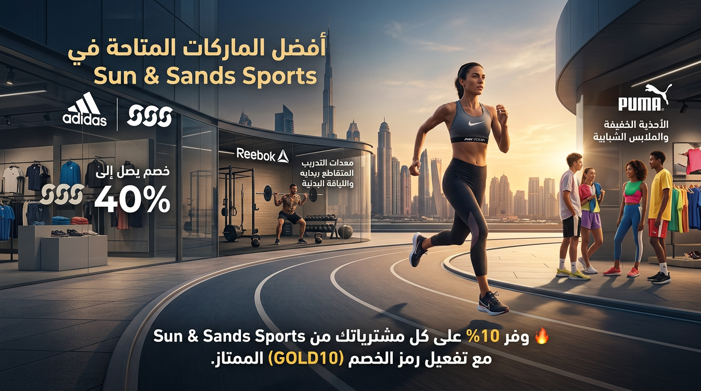 الماركات المتاحة في Sun & Sands Sports