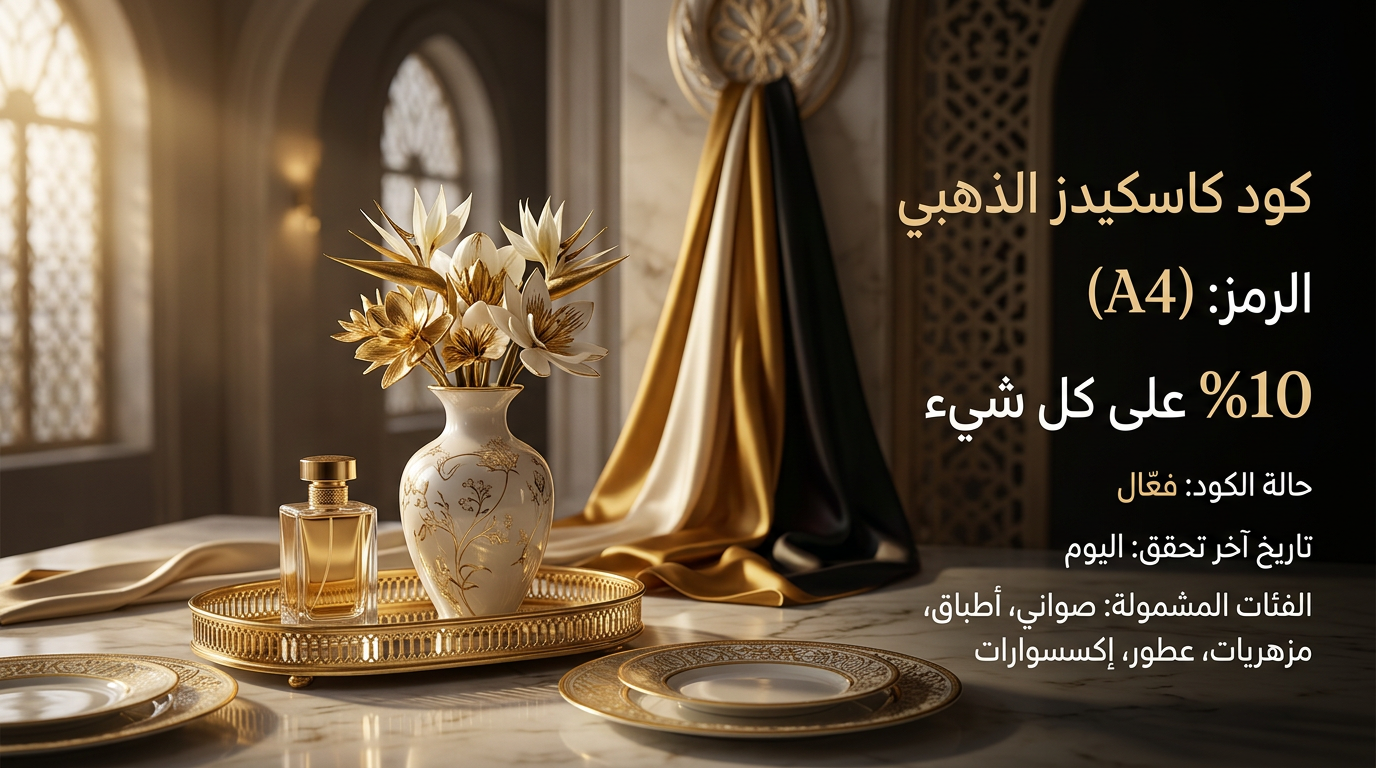 تفاصيل حول كود خصم كاسكيدز الفعال