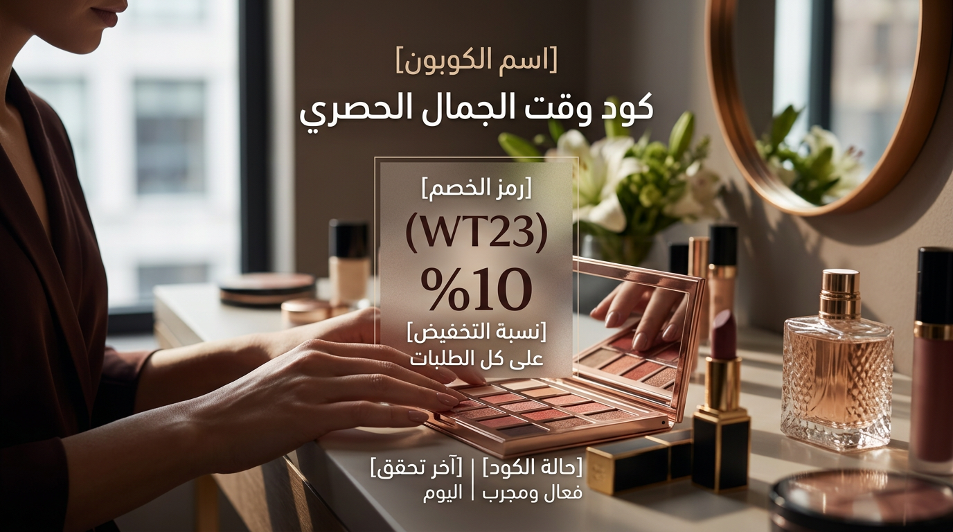 تفاصيل كود خصم وقت الجمال المميز