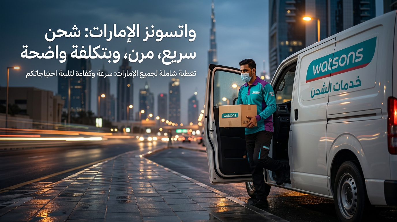 خدمات الشحن في واتسونز المتوفر الإمارات