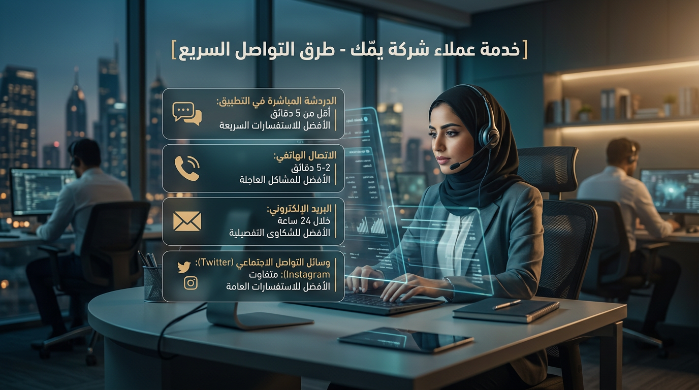 خدمة عملاء شركة يمّك