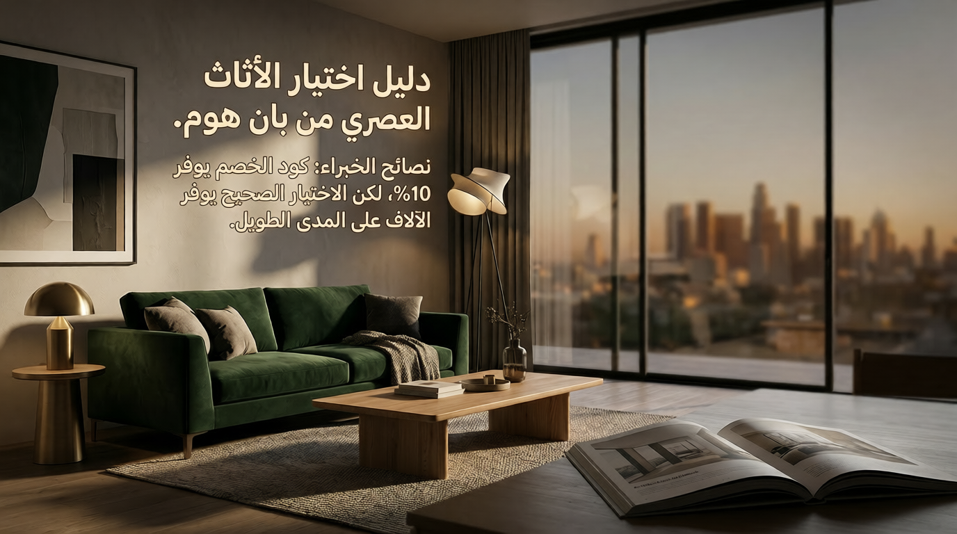 دليل اختيار الأثاث العصري من بان هوم