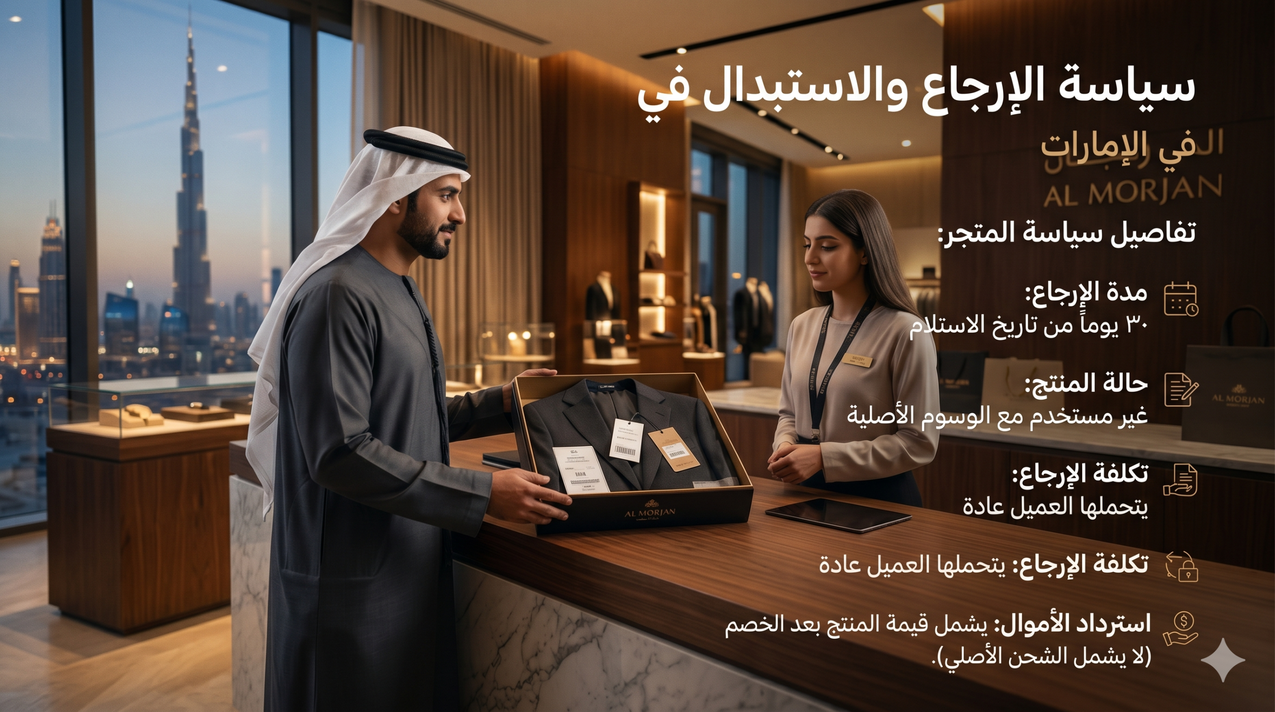 سياسة الإرجاع والاستبدال في سكوتش اند صودا