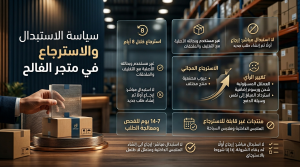 سياسة الاستبدال والاسترجاع في متجر الفالح