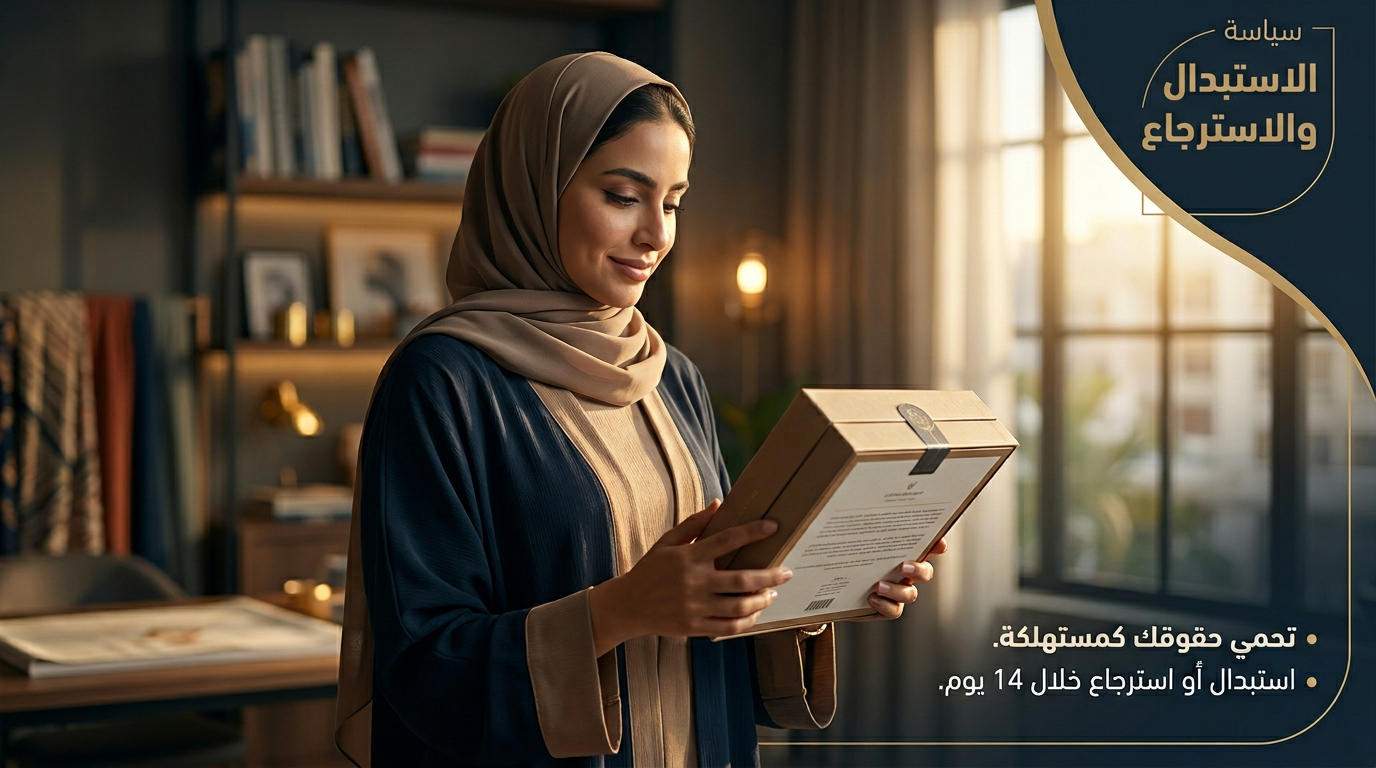 سياسة الاسترجاع والاستبدال المتوفرة في متجر الياسمين