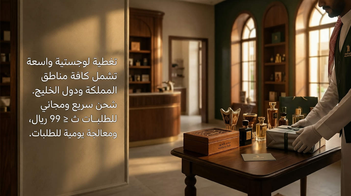 سياسة الشحن في متجر الماجد للعود