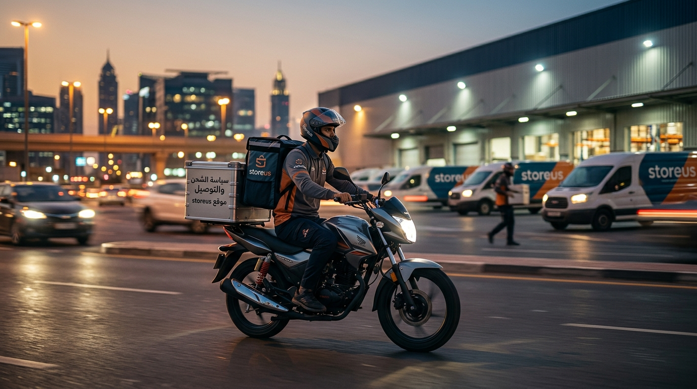 سياسة الشحن والتوصيل الخاصة بموقع storeus
