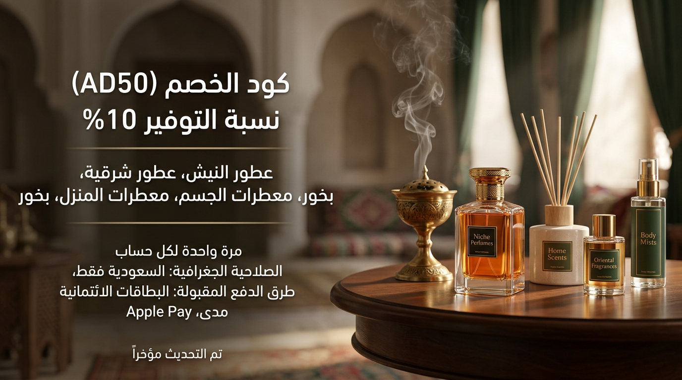 بطاقة التعريف حول كود خصم برفيوم كو