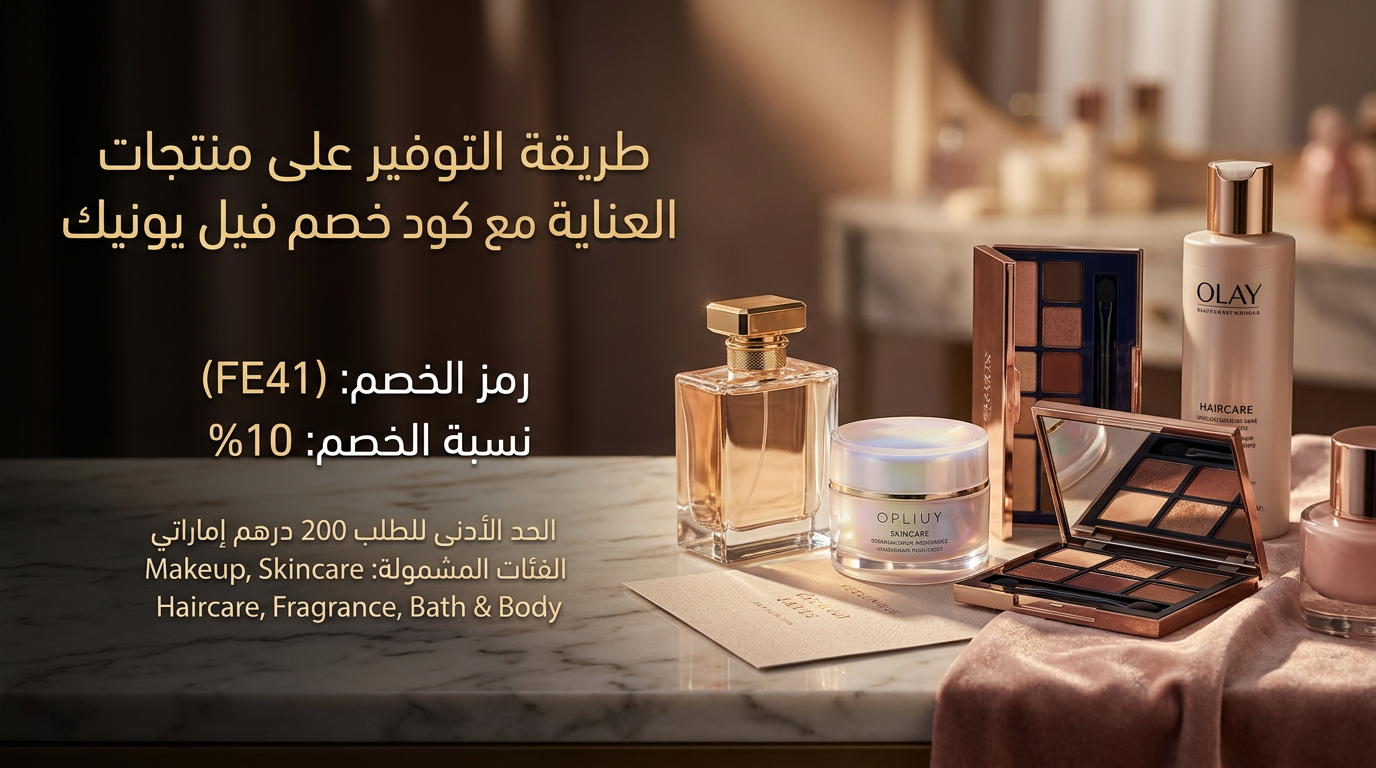 طريقة التوفير على منتجات العناية مع كود خصم فيل يونيك