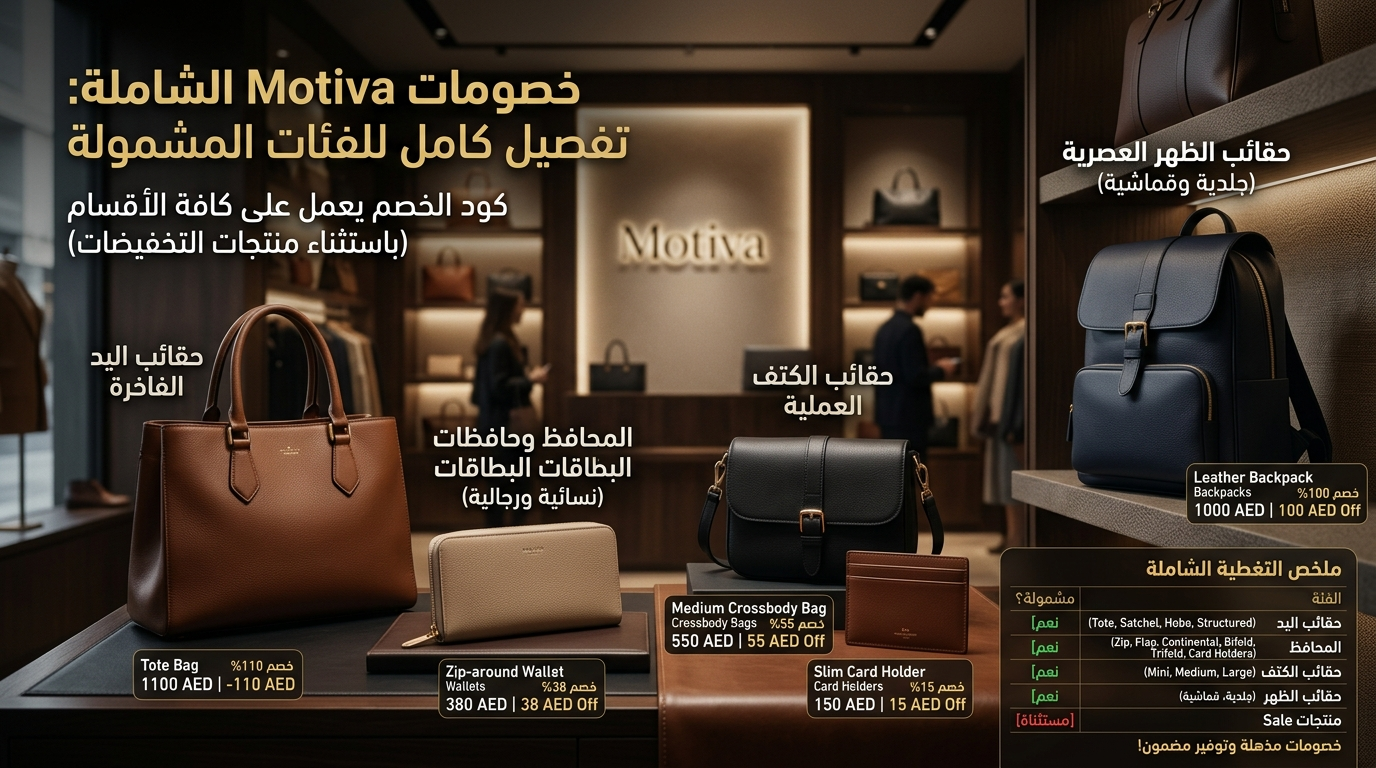 فئات موتيفا المشمولة بالخصم