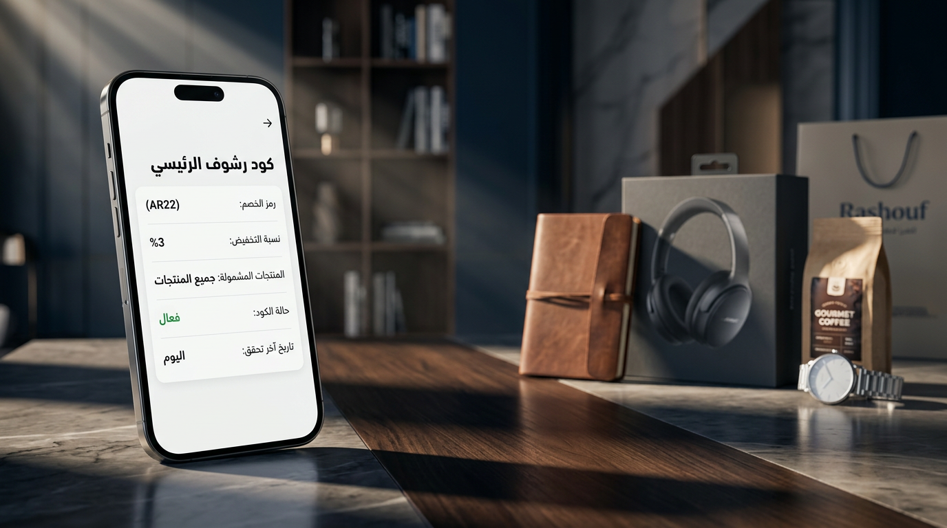 كافة التفاصيل حول كود خصم رشوف الحصري